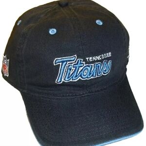 Tennessee Titans Script Logo Reebok Adult Adjustable Strapback Dad hat New